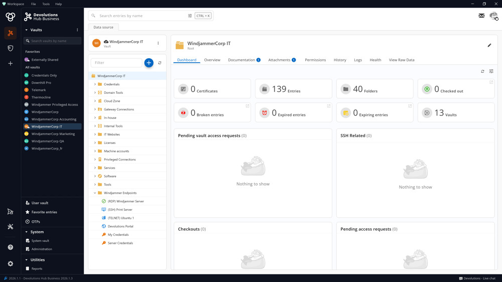 Workspace screenshot